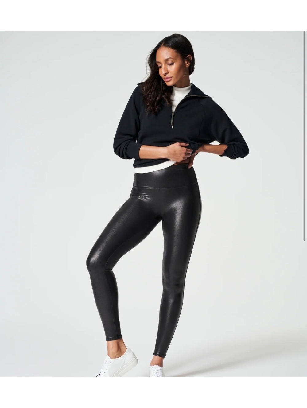 Spanx Faux Leather Leggings Medium - Picture 8 of 9